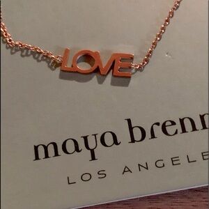 Maya Brenner Gold Ankle Bracelet “LOVE”